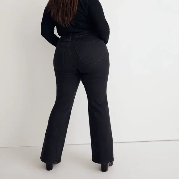 MADEWELL Plus Skinny Flare Jeans in Bellhaven Wash: Slit-Hem Edition Size: 18W - Picture 1 of 11